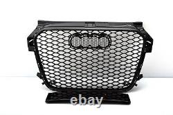 Front Grill Look RS1 Black For Audi A1 8X 2010-14 Honeycomb Grill Bumper