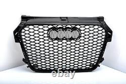 Front Grill Look RS1 Black For Audi A1 8X 2010-14 Honeycomb Grill Bumper Of