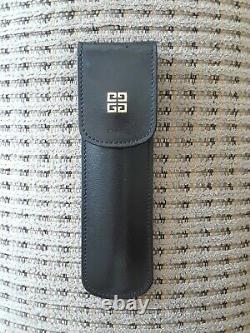 GIVENCHY Ballpoint Pen & 0.5 mm Penecil Matte Black withPouch NEW