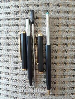 GIVENCHY Ballpoint Pen & 0.5 mm Penecil Matte Black withPouch NEW