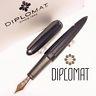 Germany Diplomat Aero Matte Black 14K Fountain Pen