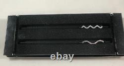 Goodwill Zigzag & Wave Matte Black Ballpoint and Mechanical Pencil Rare NEW