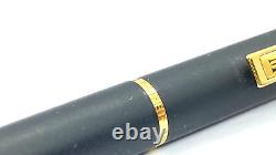 Gorgeous Papermate Fountain Pen, Matte Black, Gold Plated Medium Nib, W. Germany