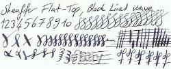 Gorgeous Sheaffer Flat Top, Lined Black Wave, Full Flex 14k Fine Nib, MID 1920's