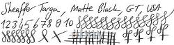 Gorgeous Sheaffer Targa, Matte Black Gt, In Box, Semi Flex, 14k Medium Nib, USA