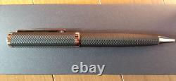 HUGO BOSS Essential Matte Black Twisted Ballpoint Pen wz/Box&Manual Super Rare