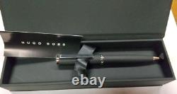 HUGO BOSS Essential Matte Black Twisted Ballpoint Pen wz/Box&Manual Super Rare