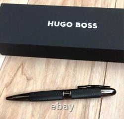 HUGO BOSS Stripe Matte Black Twisted Ballpoint Pen(hsw7774a) wz/Box Super Rare