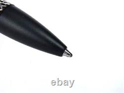HYSEK Matte Black/Silver argyle Twisted Ballpoint Pen (No Box) Super Rare