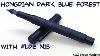 Hongdian Dark Blue Forest With Fude Nib Kwz Sheen Machine Fountain Pen Review