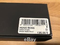 Hugo Boss Stripe Matte Black Rollerball Pen! New! Only £98,90