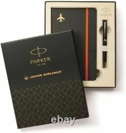 JAL In-flight Sale Limited Parker Sonnet Matte Black CT Ballpoint Pen Set #2d281