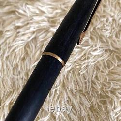 Japan Fountain pen Montblanc 220 Matte Black 14K Gold 585 Nib Vintage
