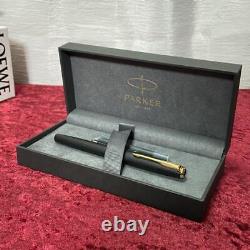 Japan Fountain pen Parker SONNET Matte Black x Gold M Medium Nib withBox