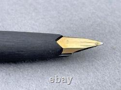 Japan Vintage Montblanc Fountain Pen 220 Matte Black 18K 750 Nib Unused