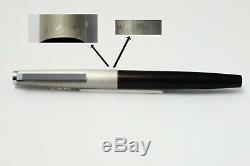 LAMY 81 Fountain Pen Pistonfiller Black Chrome Matt Cap 14C Gold BB Nib VINTAGE