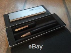 Lamy 2000 Matte Black Makrolon Carbon Fountain Pen 14k Gold Fine F Nib L01F