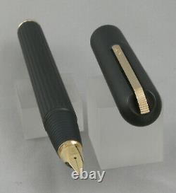 Lamy Persona Matte Black & Gold Fountain Pen 18kt Kugel Nib Germany 1990's