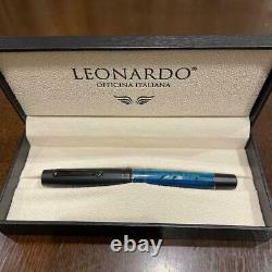 Leonardo Officina Italiana Fountain Pen Moment Zero Hawaii Matte Black Steel EF