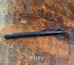 Levenger Pen Flat Gun Metal Medium Rotring 600 Vintage Black red