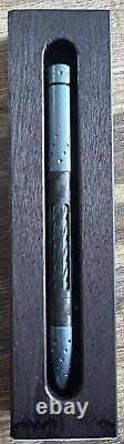 Lionsteel Nyala Carbon Fibre Blue Matte Pen NEW Made In Italy