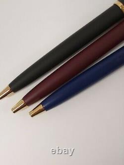 Lot of 3 matte finish Waterman Ballpoint Pens never used! Free Shipping