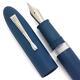 Lotus Shikhar Piston Fountain Pen Nikko Matte Blue Ebonite, JoWo 6 Nibs (New)