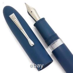 Lotus Shikhar Piston Fountain Pen Nikko Matte Blue Ebonite, JoWo 6 Nibs (New)