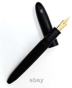 Lotus Shikihar Nikko Ebonite Black Matt Fountain Pen JoWo#6 Nib (New)