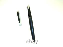MINT Cond. MONTBLANC 310S Black & Steel Matte Fountain Pen OM