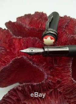 MINT MONTBLANC Rouge Et Noir 1912 Heritage Unique Matte black fountain pen
