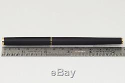 MONTBLANC 2118 Slim-Line Black Matt GT Cartridgefiller Fountain Pen B VINTAGE