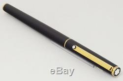 MONTBLANC 2118 Slim-Line Black Matt GT Cartridgefiller Fountain Pen B VINTAGE