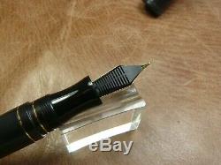 Maiora Impronte Matt Black Fountain Pen Steel Fine Nib New In Box Delta Sucessor