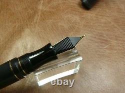 Maiora Impronte Matt Black Fountain Pen Steel Med. Nib New In Box Delta Sucessor