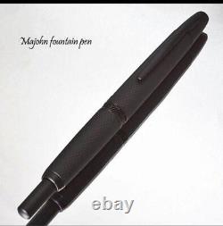 Majohn Suetakumi Knockfountain Pen Scales Matte Black Ef Without Cap