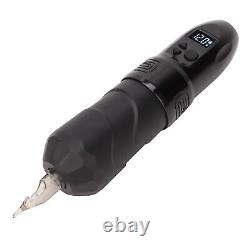 (Matte Black)2 In 1 2400mAh Wireless Tattoo Machine Pen Rechargeable USB LJ4