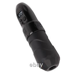(Matte Black)Professional Wireless Tattoo Pen Kit 2 In 1 Rechargeable Connector