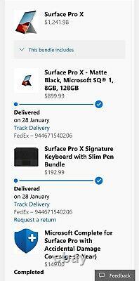 Microsoft Surface Pro X 13 (128GB black) + Signature type black keyboard+pen