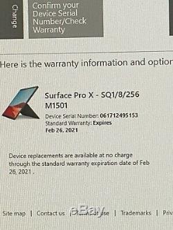 Microsoft Surface Pro X 13 (256GB SSD, 8GB RAM) Bundle with Keyboard & Slim Pen