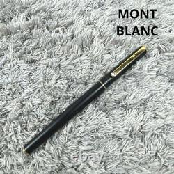 Mont Blanc Ballpoint Pen Red Ink Matte Black