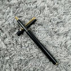 Mont Blanc Ballpoint Pen Red Ink Matte Black