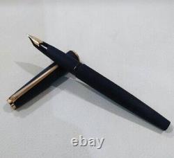 Montblanc 220 Black 14K 585 Fountain Pen Extra Fine Nib Matte Finished USED