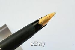 Montblanc 220 Fountain Pen Matte Black 585 14K Gold Nib OBB Size