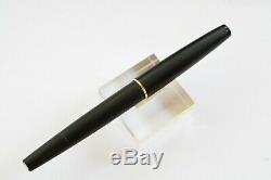 Montblanc 220 Fountain Pen Matte Black 585 14K Gold Nib OBB Size