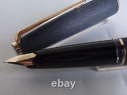 Montblanc 220 Fountain Pen Matte Finished 14K Nib Name Carved