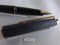 Montblanc 220 Fountain Pen Matte Finished 14K Nib Name Carved