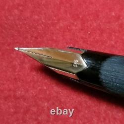Montblanc Fountain Pen # 220 Matte Black Hairline 585 14KEF Nib withcase Unused