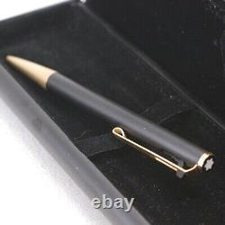 Montblanc/Hammer trigger ballpoint pen matte black hairline gold Used