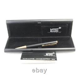 Montblanc/Hammer trigger ballpoint pen matte black hairline gold Used